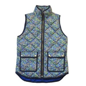 J. Crew Liberty Catesby Floral Excursion Quilted
Vest Small